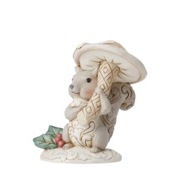 Jim Shore Woodland Squirrel with Mushroom Figurine