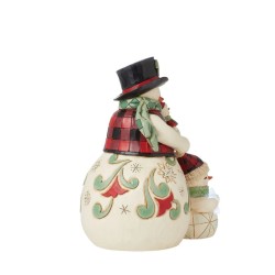 Jim Shore Love Keeps Us Warm Snowman Family Toasting Marshmallows