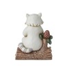 Jim Shore White Woodland Raccoon with Pinecone Mini Figurine