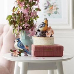 Jim Shore Meadowlark with Flowers