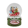 Jim Shore Mickey and Pluto Christmas Snow Globe