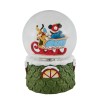 Jim Shore Mickey and Pluto Christmas Snow Globe