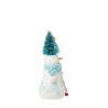 Jim Shore Candy Cane Crush Snowman Sisal Tree Pint Size Figurine
