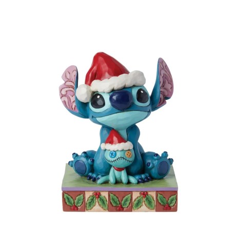 Jim Shore Santa Stitch with Scrump Figurine
