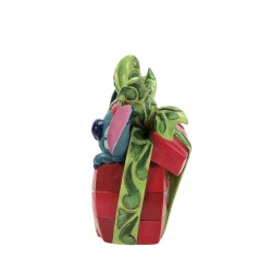 Jim Shore Holiday Mischief Stitch Tearing Christmas Present