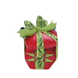 Jim Shore Holiday Mischief Stitch Tearing Christmas Present