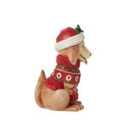 Jim Shore Heartwood Creek Festive Dog Mini Figurine